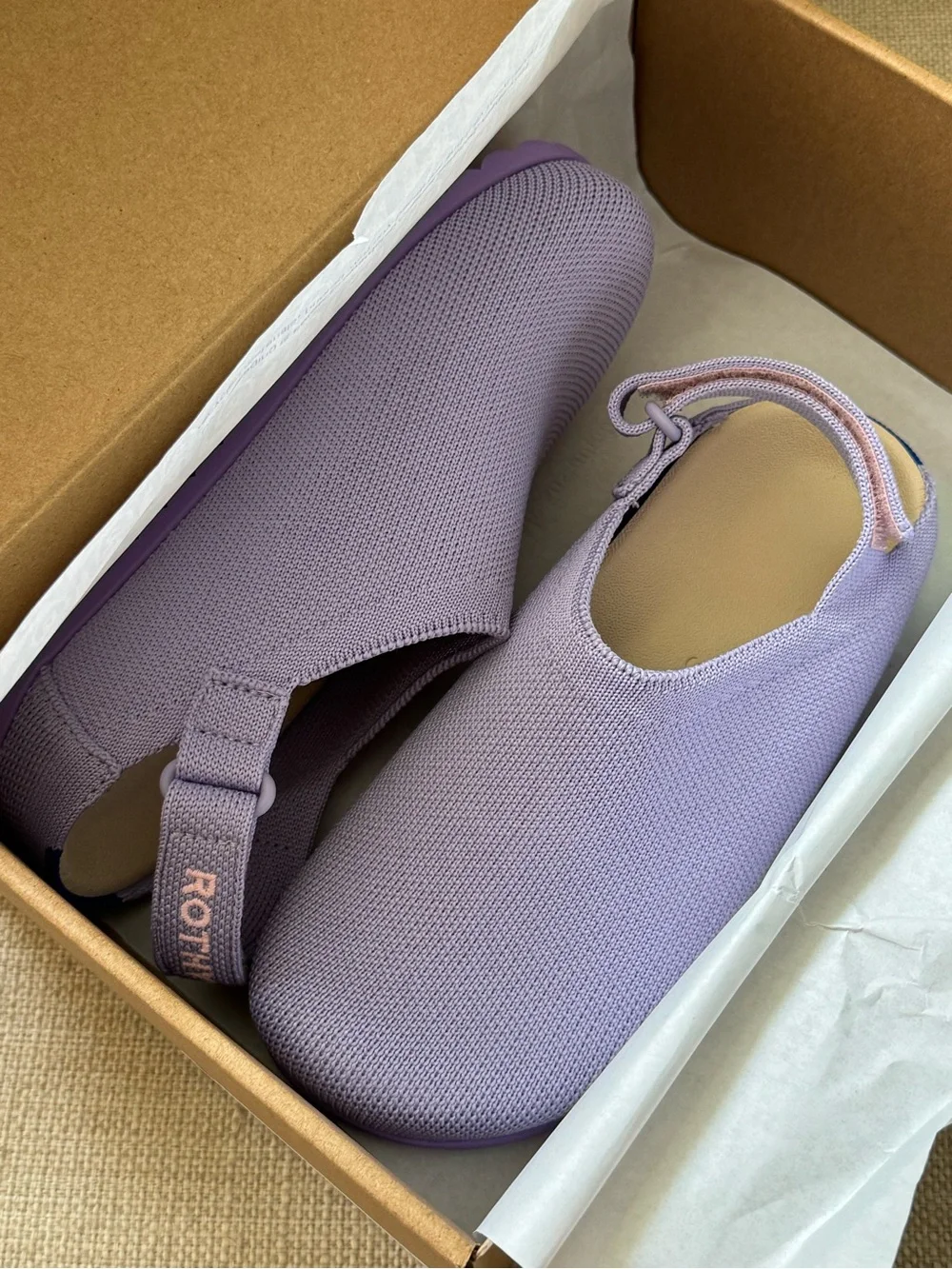 Rothy's The Kids Clog- Slip-On Slingback clogs - Soft Orchid